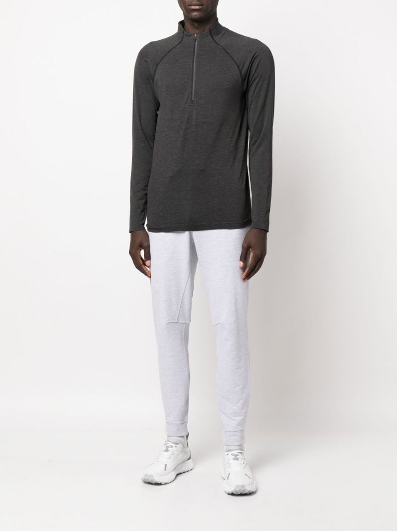 Black Metal Vent Tech Half-zip Running Top