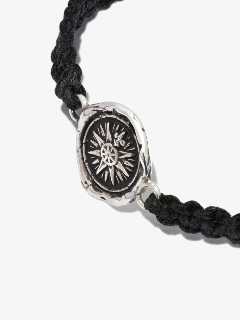 Sterling Silver Direction Braided Bracelet