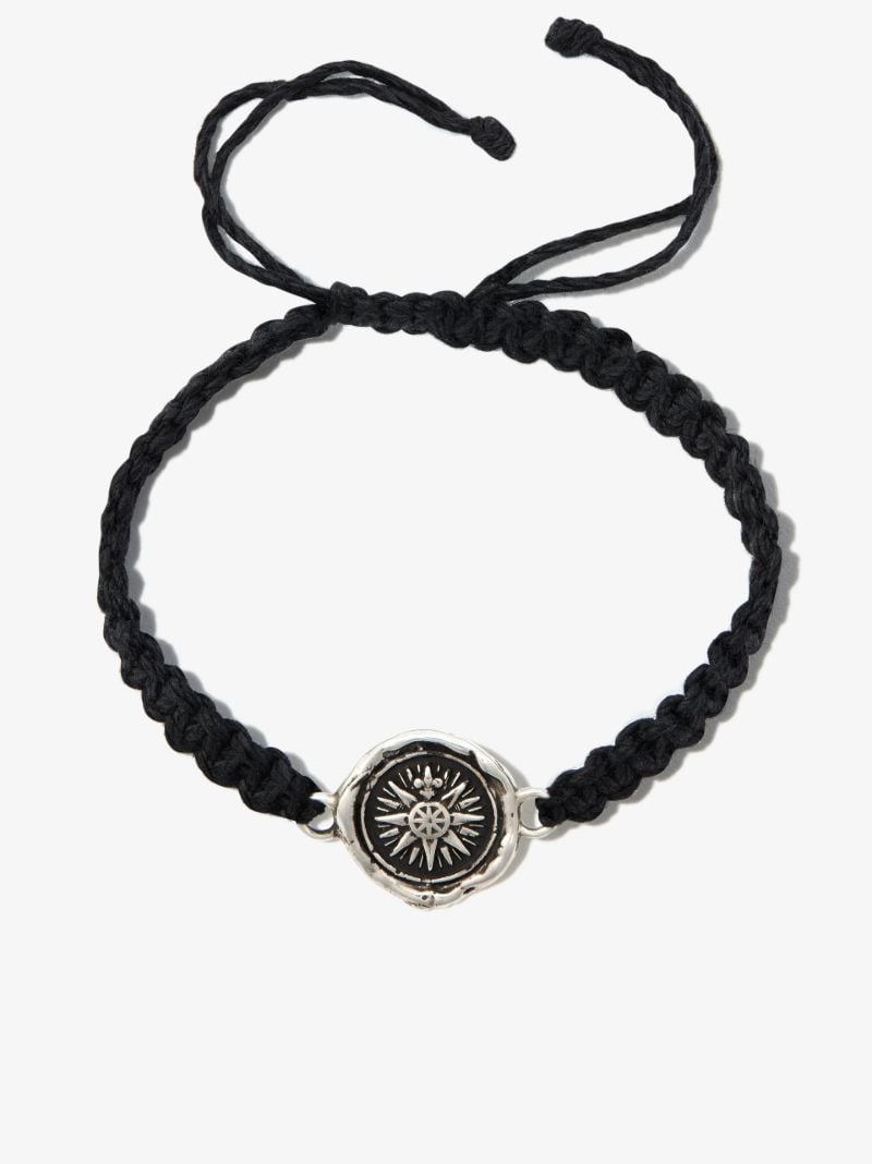 Sterling Silver Direction Braided Bracelet