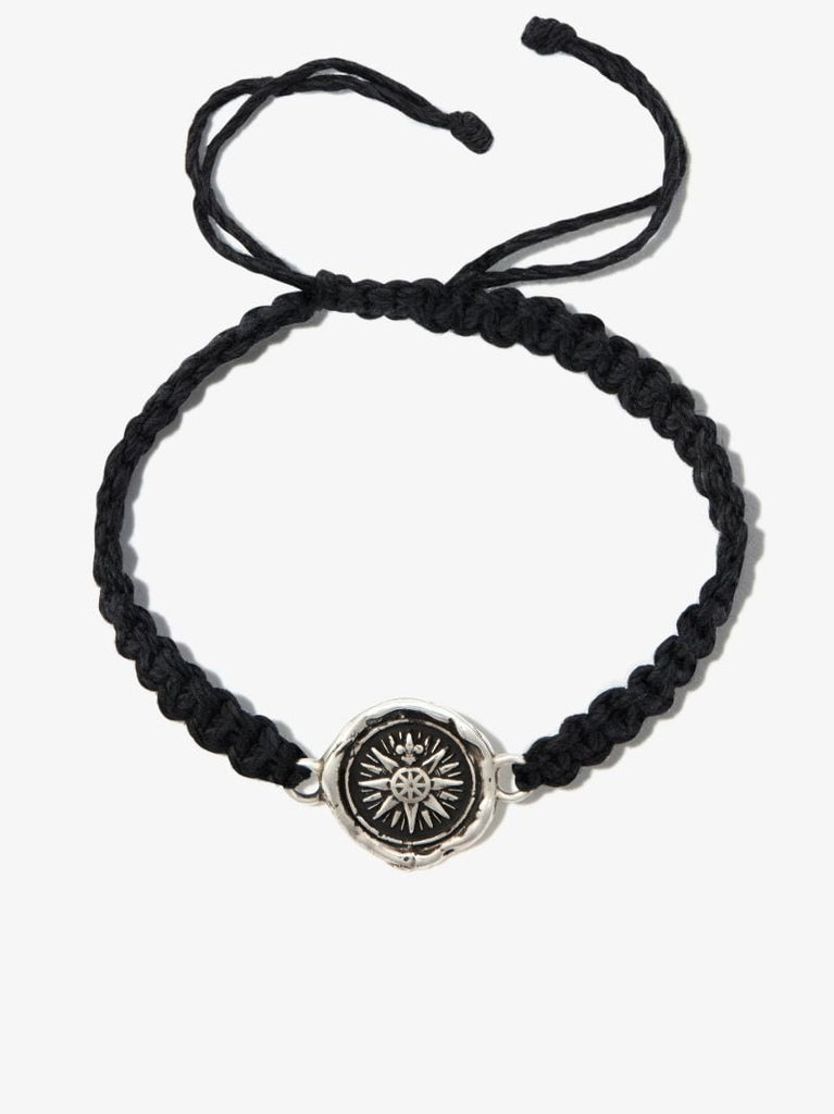 Sterling Silver Direction Braided Bracelet