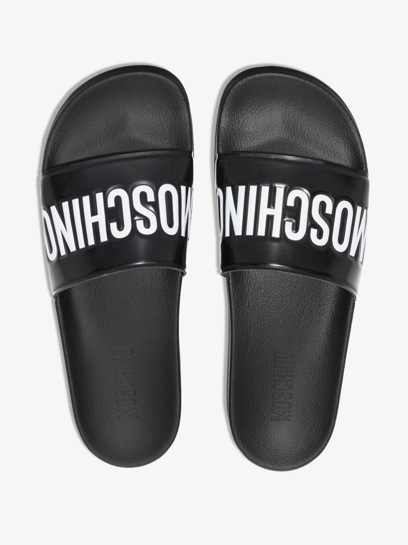 Black Logo Rubber Pool Slides
