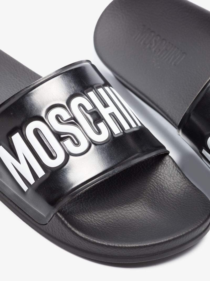 Black Logo Rubber Pool Slides