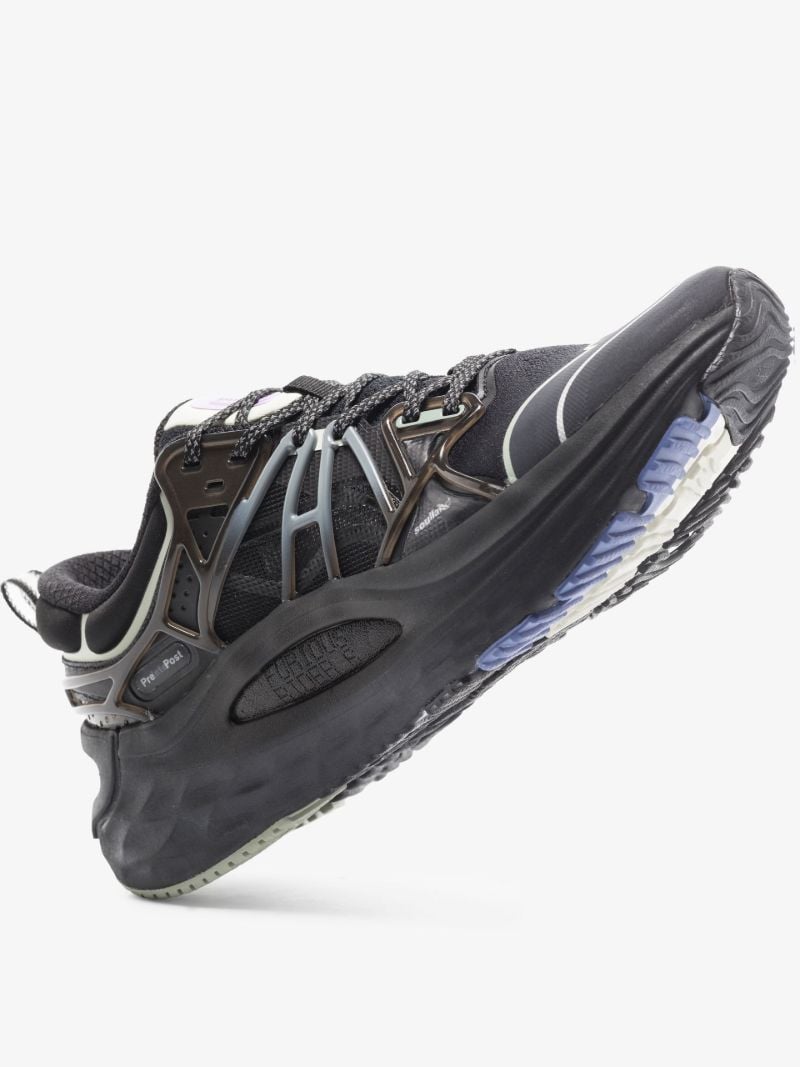 X Li-ning Black Furious Rider Low-top Mesh Sneakers
