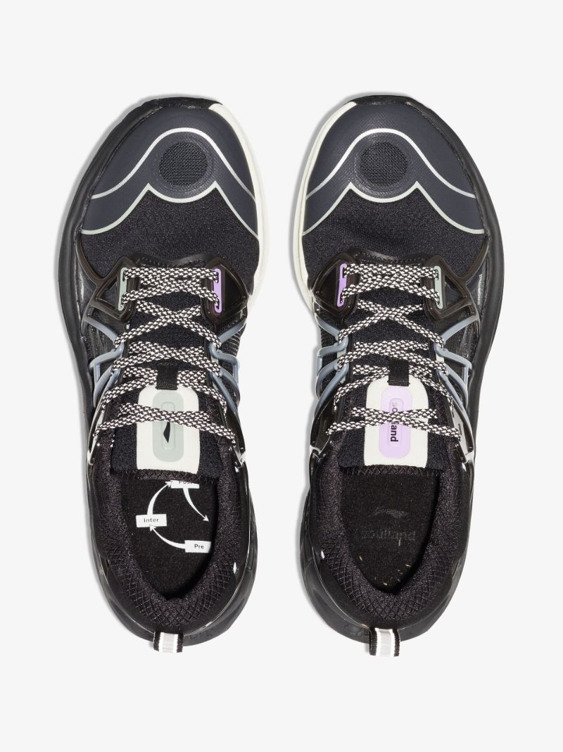 X Li-ning Black Furious Rider Low-top Mesh Sneakers