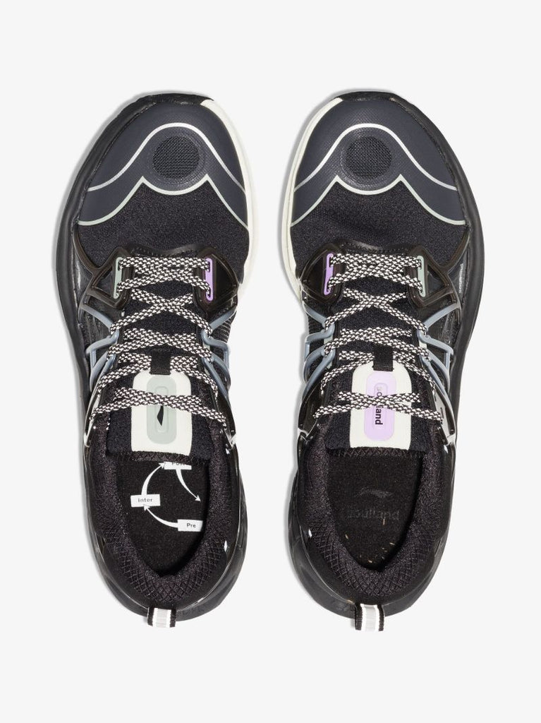 X Li-ning Black Furious Rider Low-top Mesh Sneakers