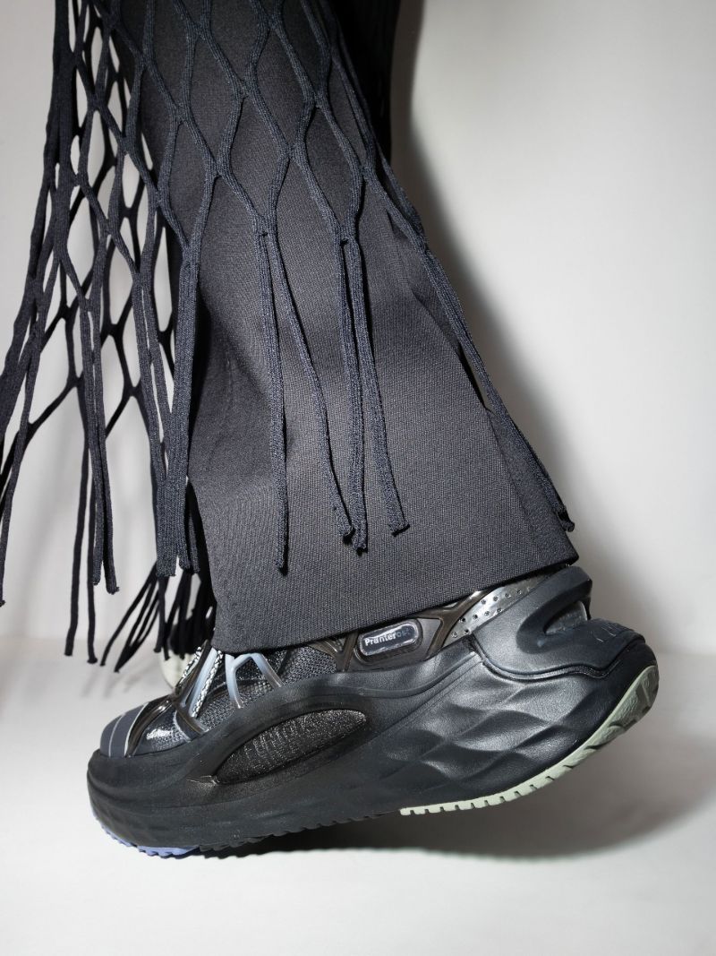 X Li-ning Black Furious Rider Low-top Mesh Sneakers