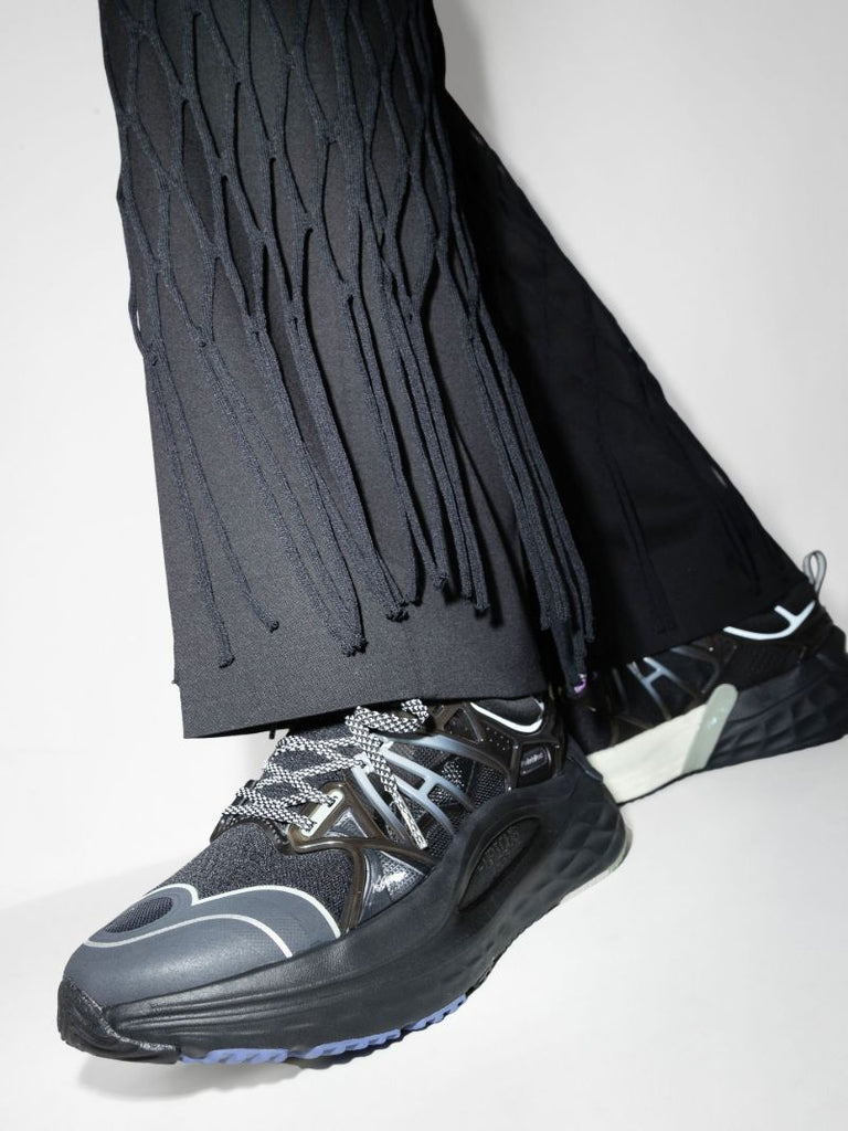 X Li-ning Black Furious Rider Low-top Mesh Sneakers