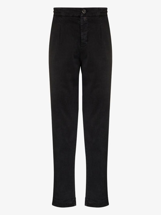Blue Straight-leg Trousers