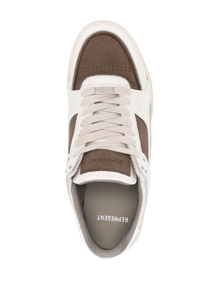 White Apex Low-top Leather Sneakers