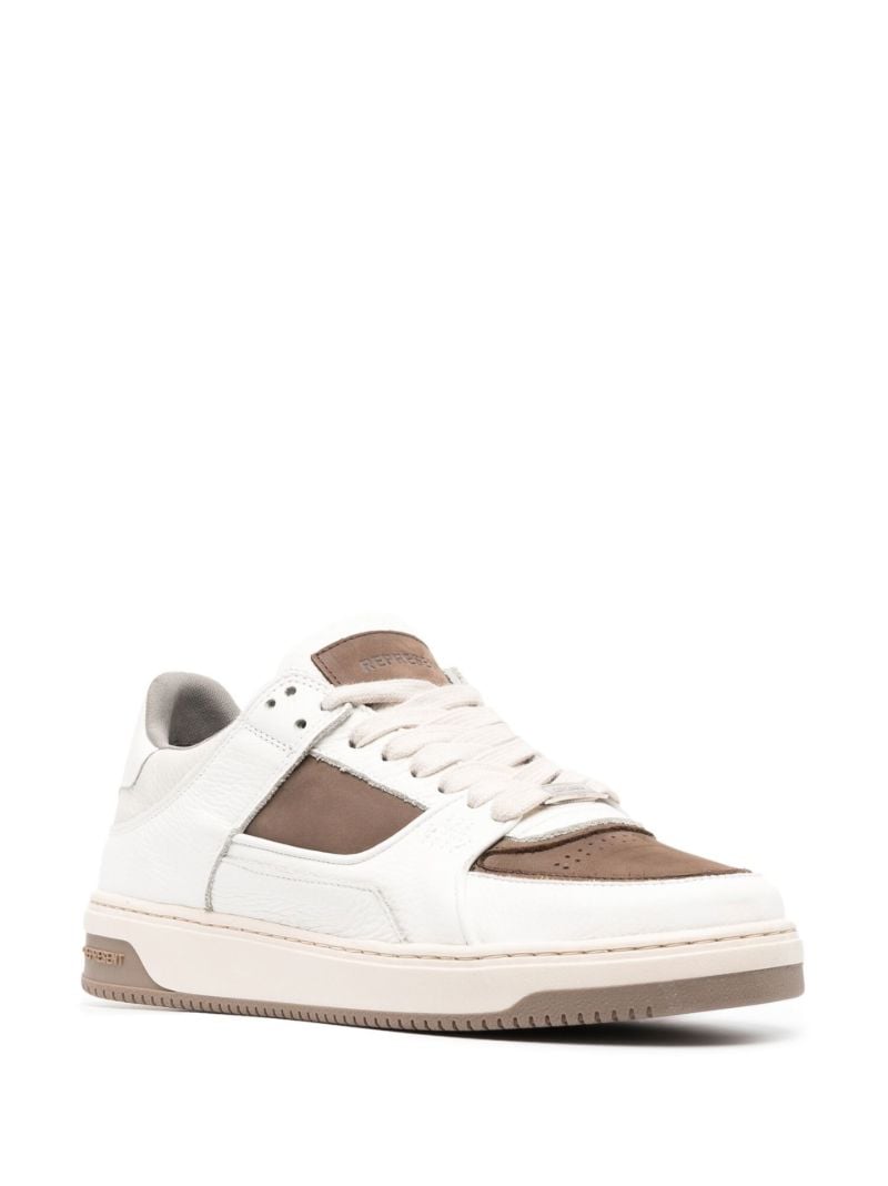 White Apex Low-top Leather Sneakers