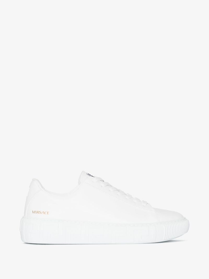 White Greca Leather Sneakers