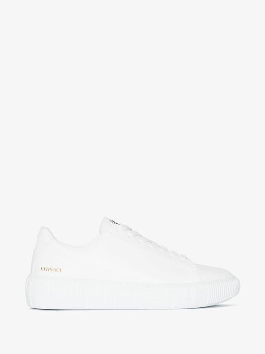 White Greca Leather Sneakers