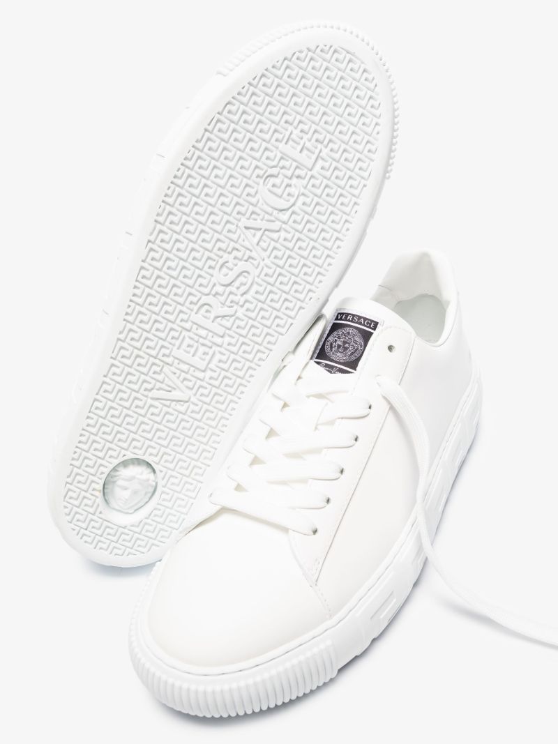 White Greca Leather Sneakers