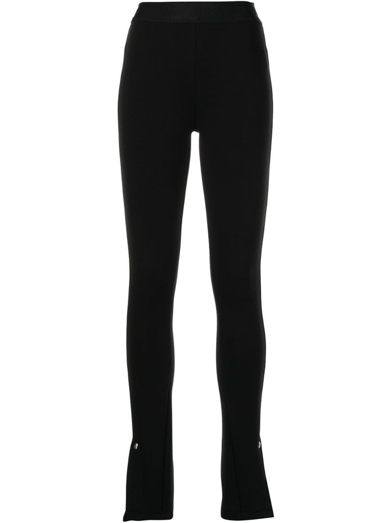Black Maelee Split Cuff Trousers