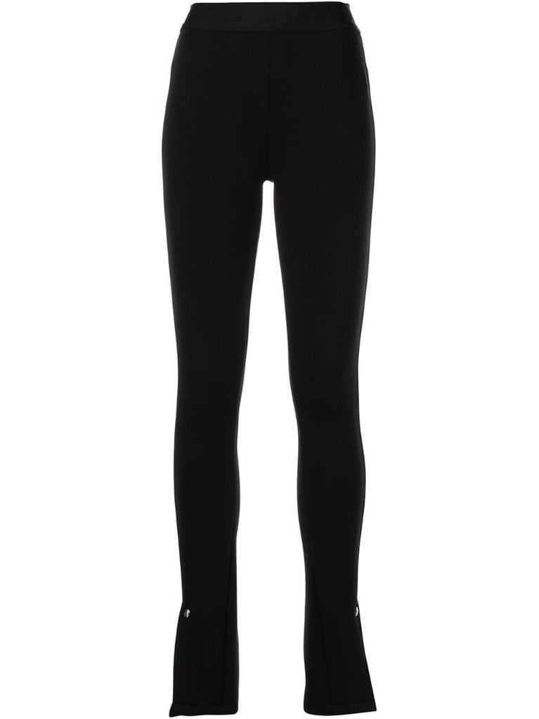 Black Maelee Split Cuff Trousers