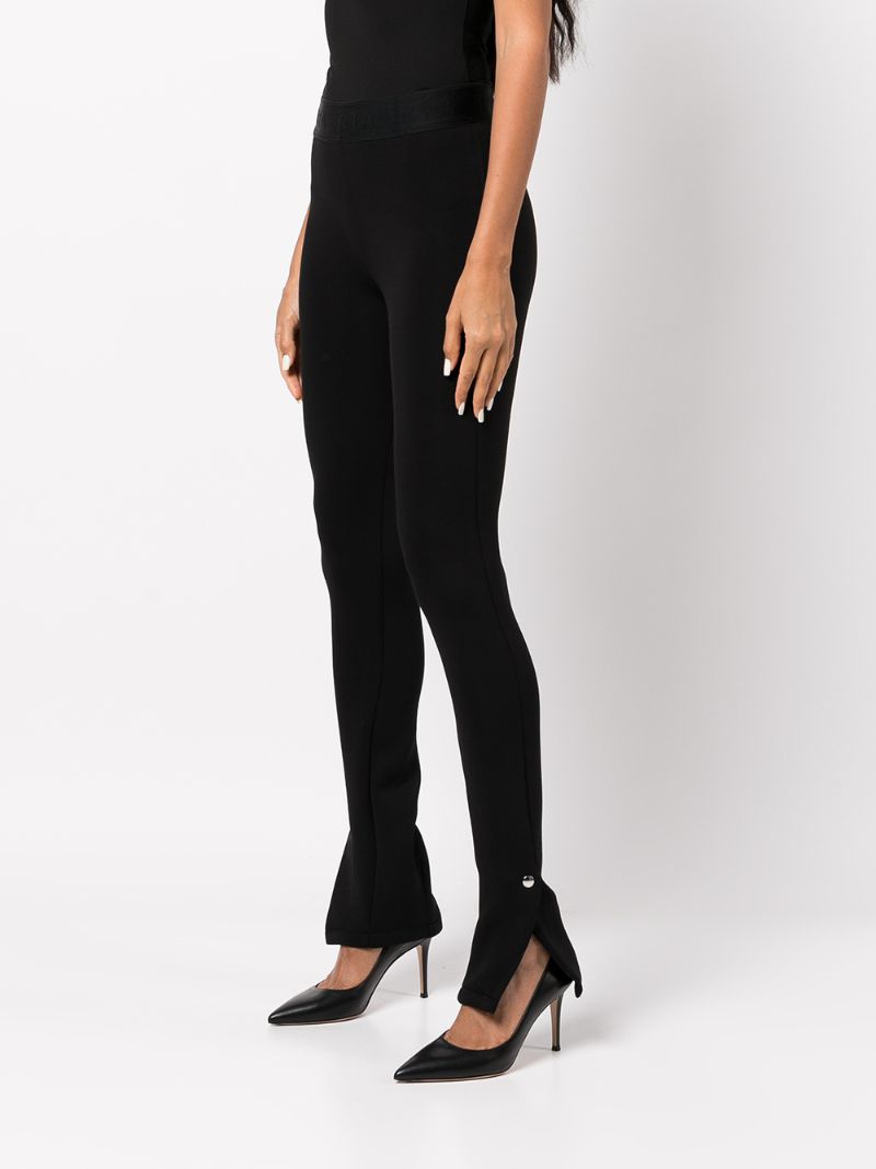 Black Maelee Split Cuff Trousers