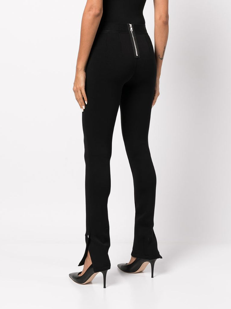 Black Maelee Split Cuff Trousers