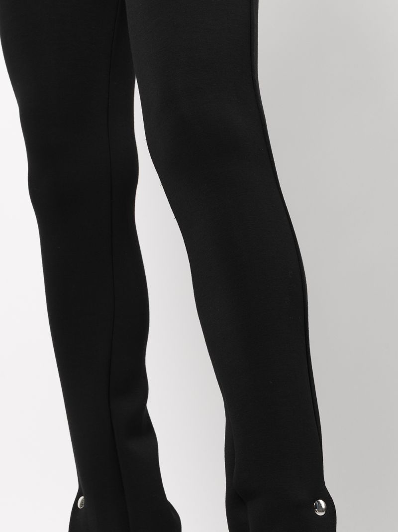 Black Maelee Split Cuff Trousers