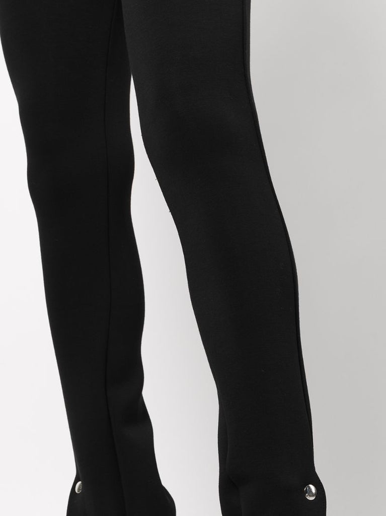 Black Maelee Split Cuff Trousers