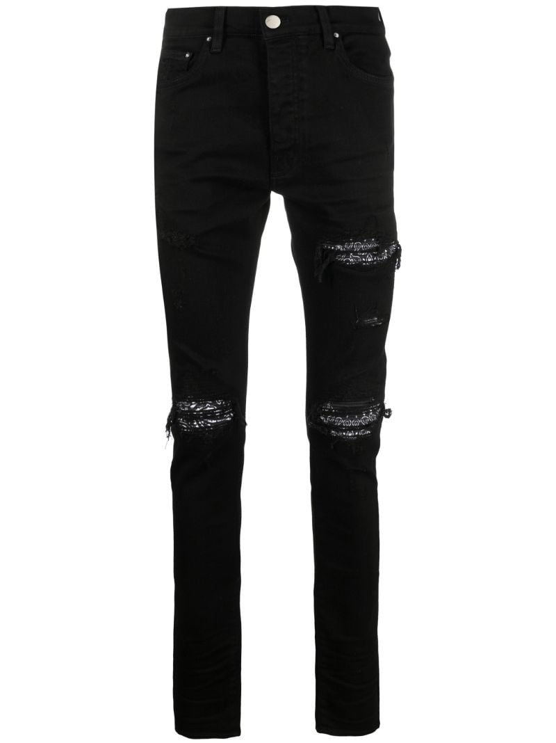 Black Mx1 Bandana Skinny Jeans