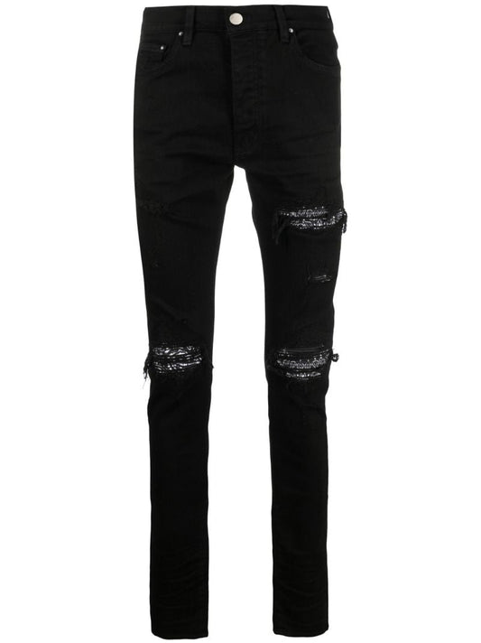 Black Mx1 Bandana Skinny Jeans