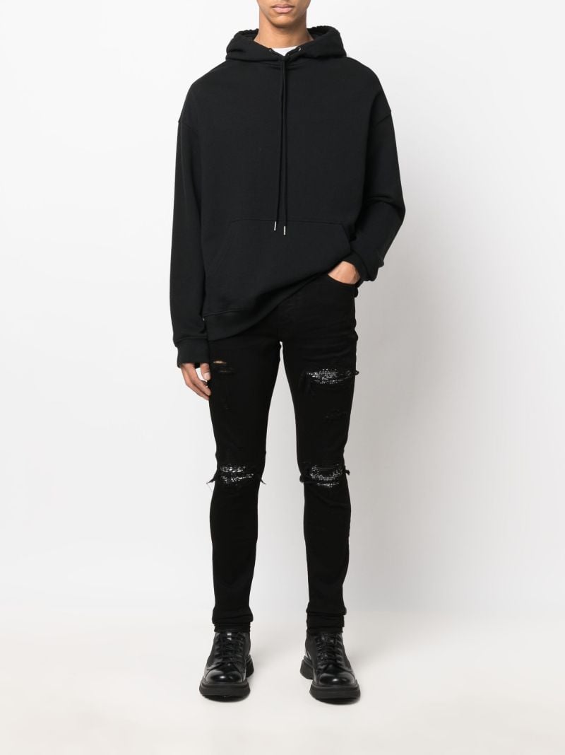 Black Mx1 Bandana Skinny Jeans