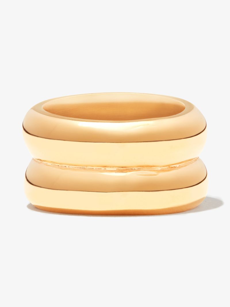 Gold Vermeil Double Puff Cigar Ring