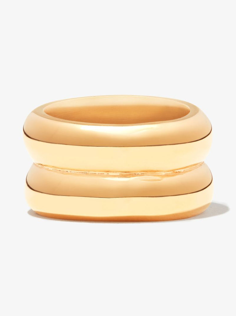 Gold Vermeil Double Puff Cigar Ring