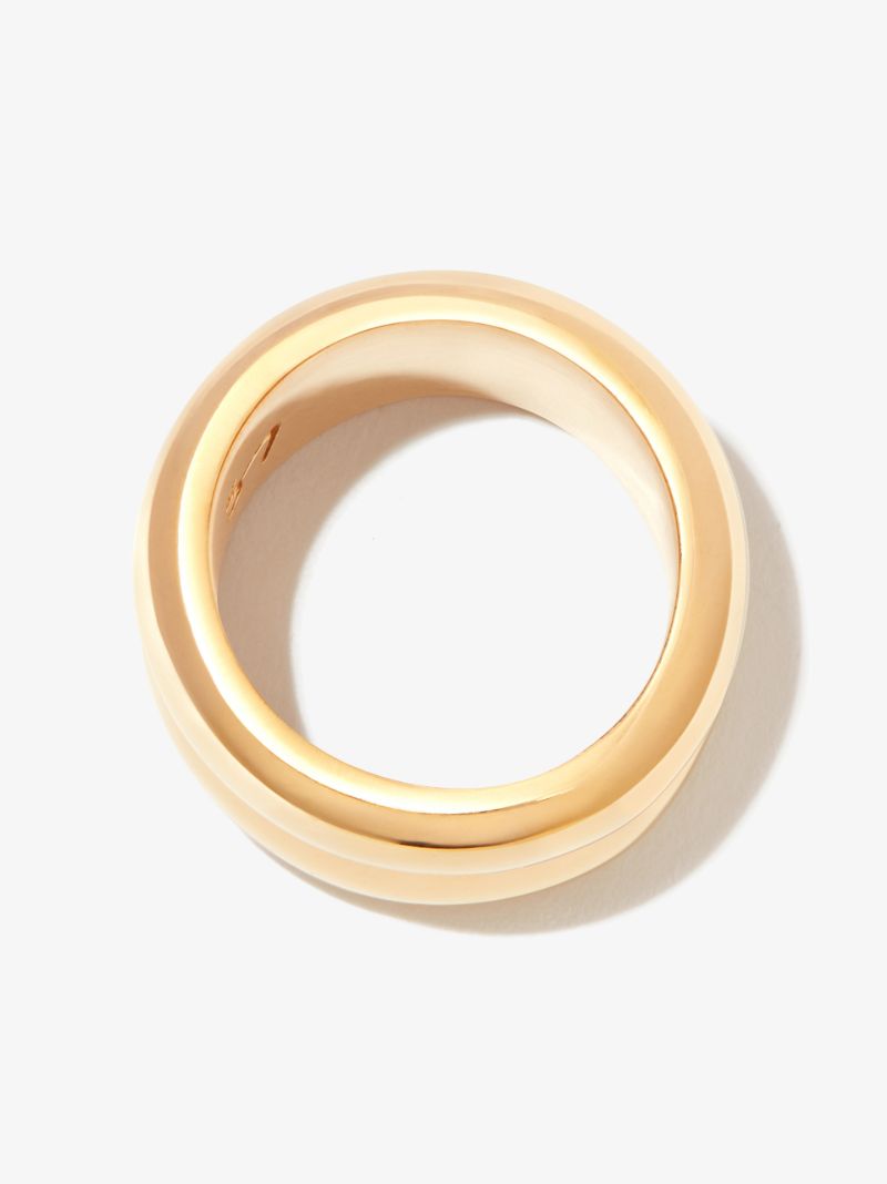 Gold Vermeil Double Puff Cigar Ring