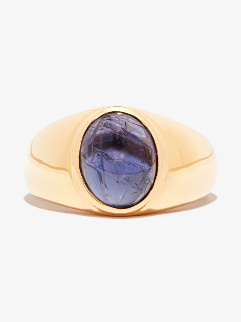 Gold Vermeil Classico Iolite Signet Ring