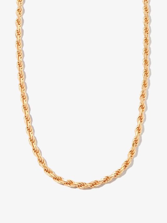 Gold Vermeil Industrial Rope Chain Necklace
