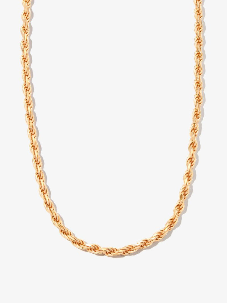 Gold Vermeil Industrial Rope Chain Necklace