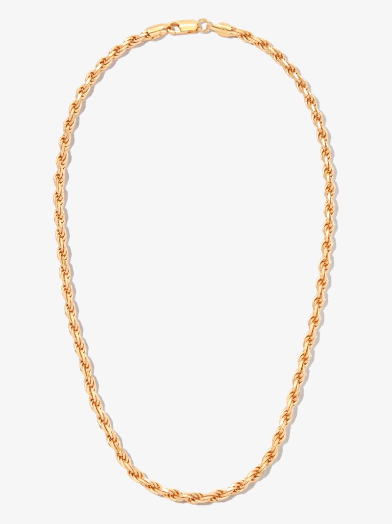 Gold Vermeil Industrial Rope Chain Necklace