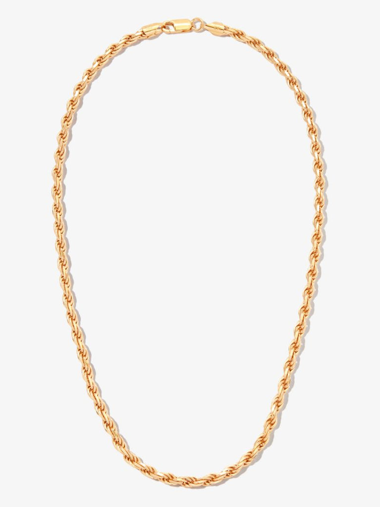 Gold Vermeil Industrial Rope Chain Necklace