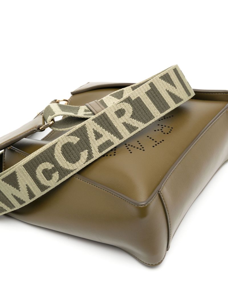 Green Mini Logo Leather Cross Body Bag