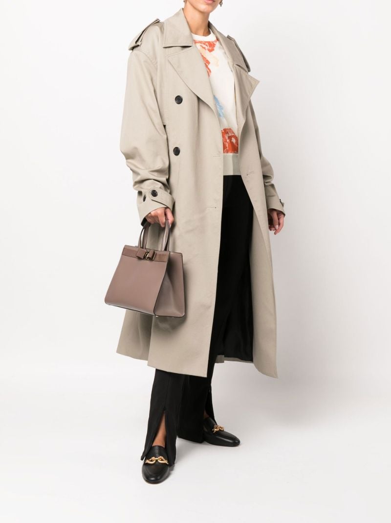 Brown Vara Bow Leather Tote Bag