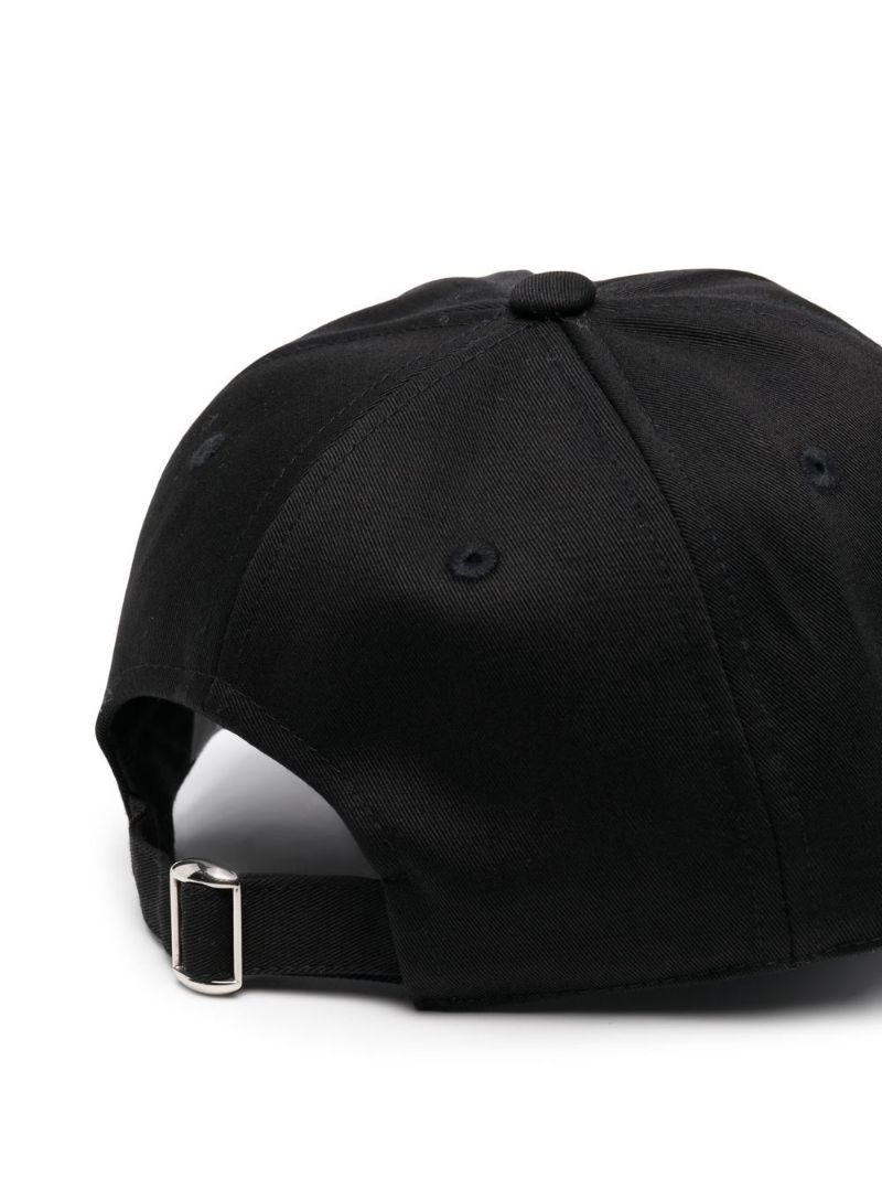Black Logo-embroidered Baseball Cap