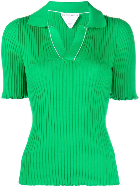 Green Cotton Polo Shirt