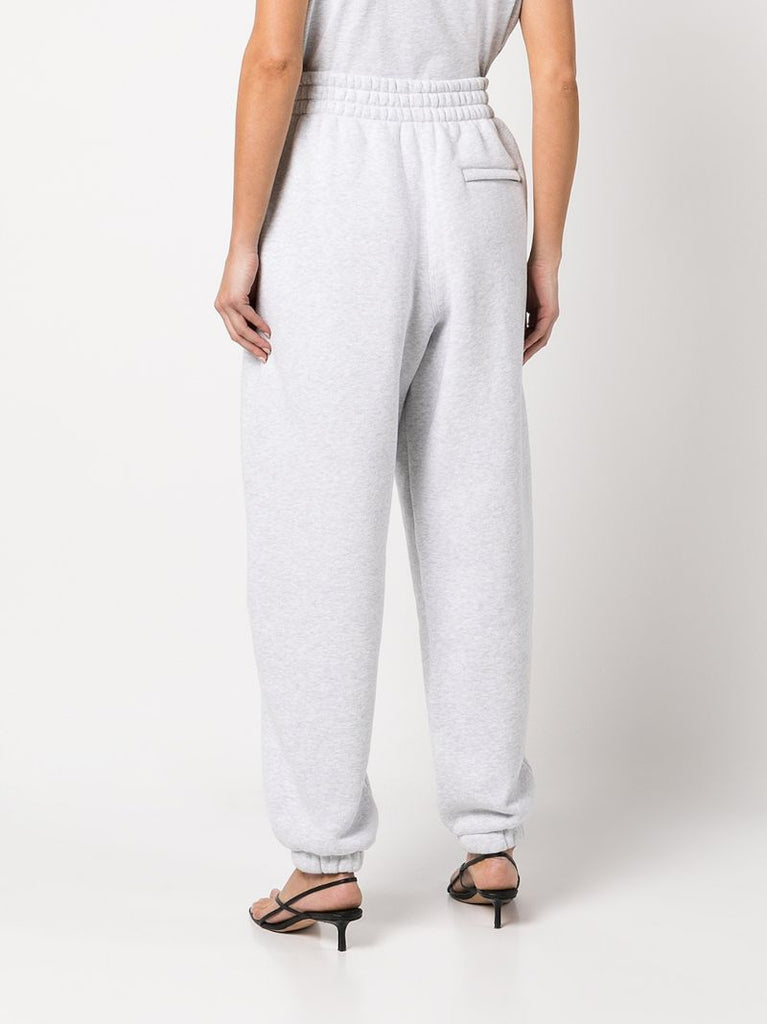 Grey Logo-print Cotton Track Pants