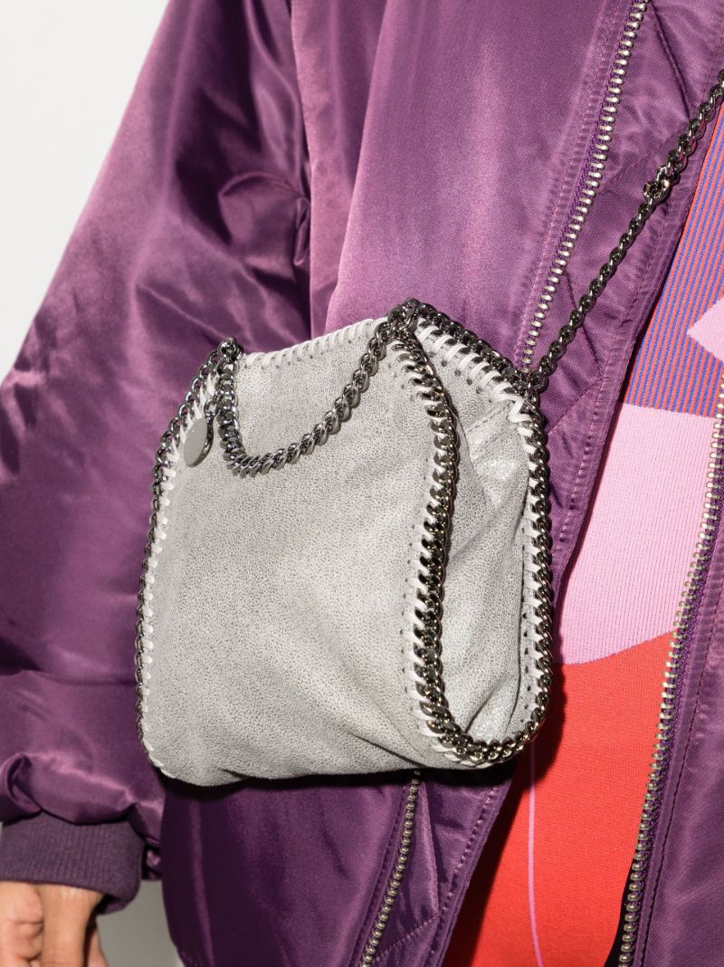 Grey Falabella Tiny Tote Bag