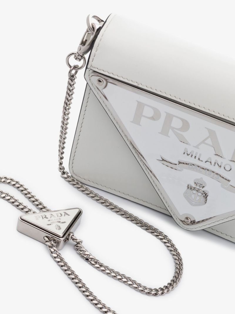 White Mini Borse Leather Cross Body Bag