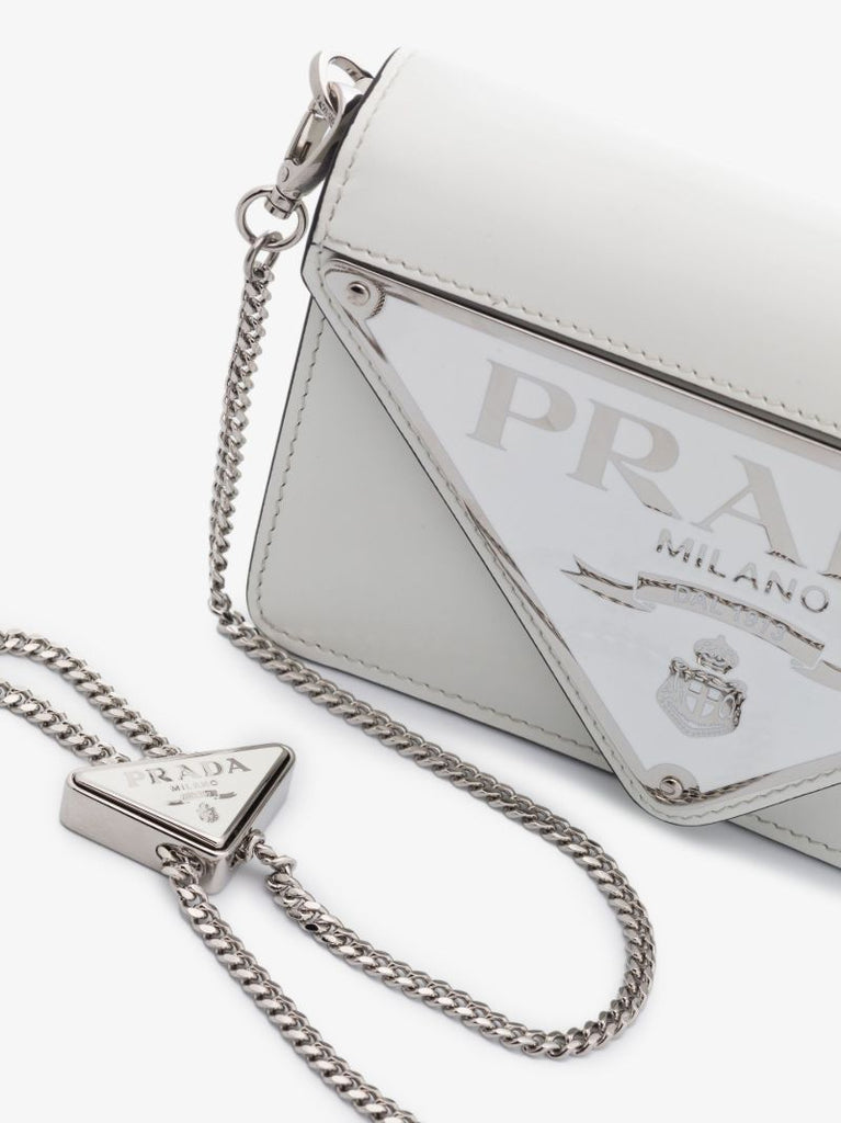 White Mini Borse Leather Cross Body Bag