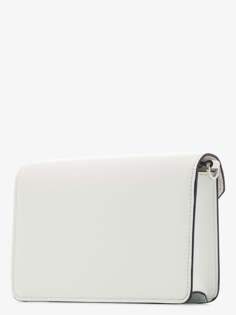 White Mini Borse Leather Cross Body Bag
