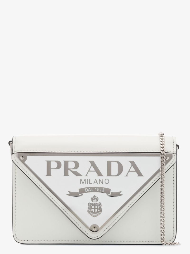 White Mini Borse Leather Cross Body Bag