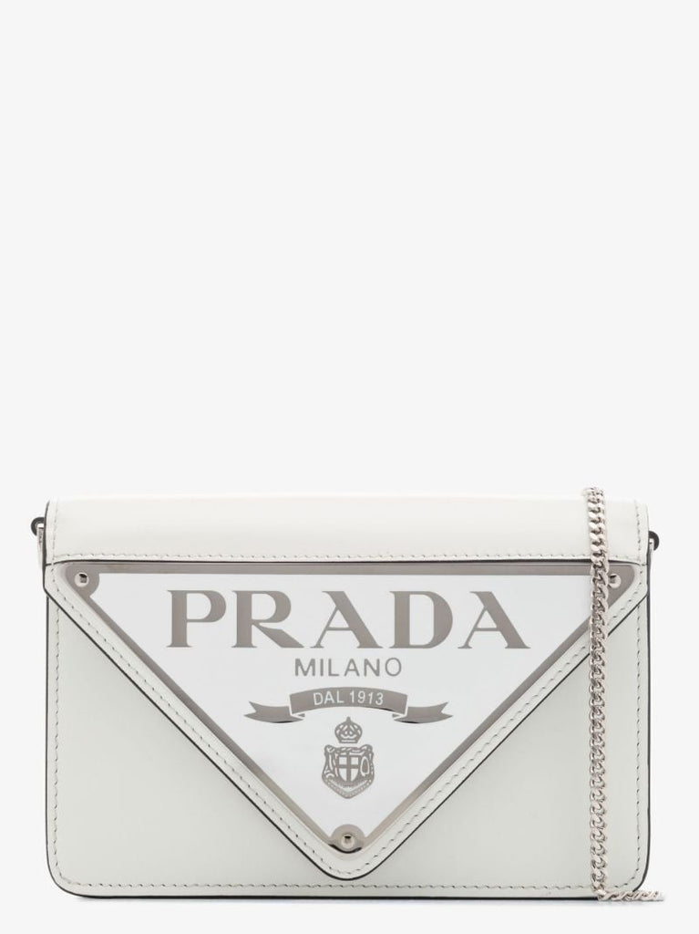 White Mini Borse Leather Cross Body Bag