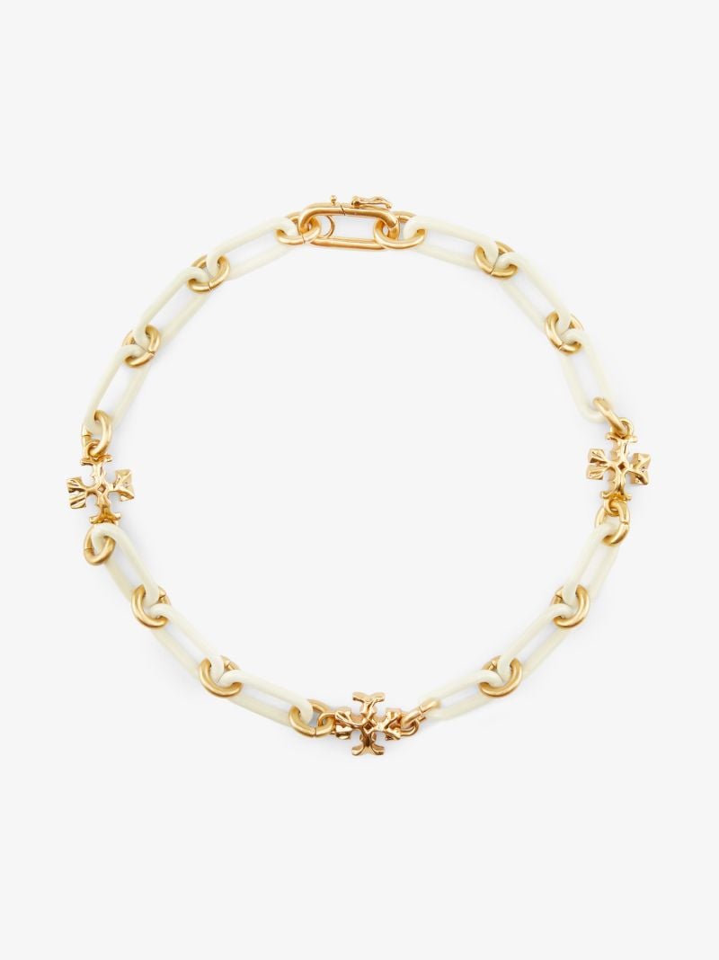 Gold-plated Roxanne Enamel Choker Necklace