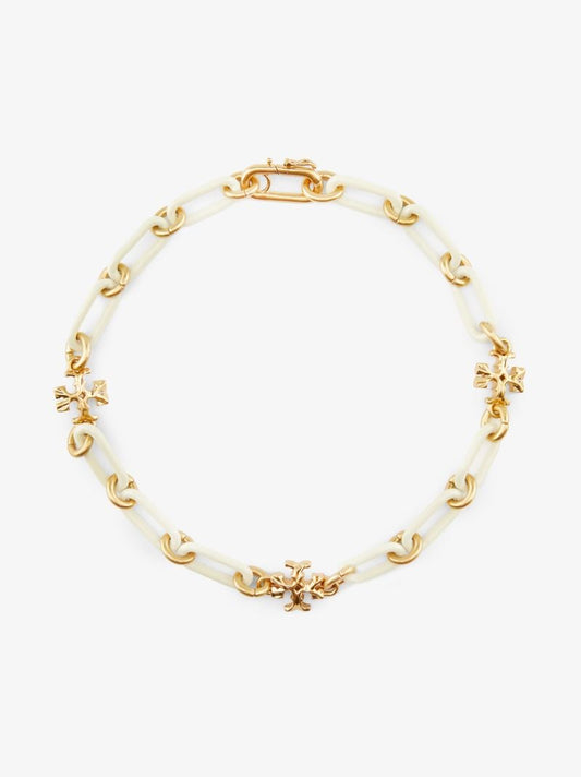 Gold-plated Roxanne Enamel Choker Necklace