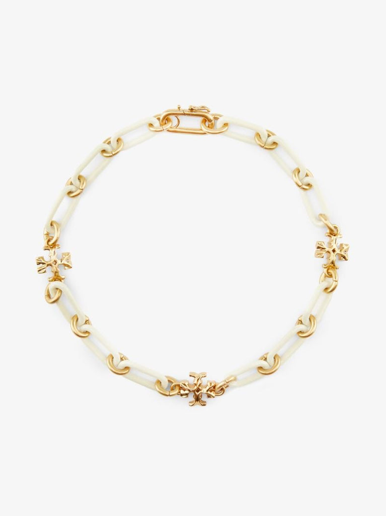 Gold-plated Roxanne Enamel Choker Necklace