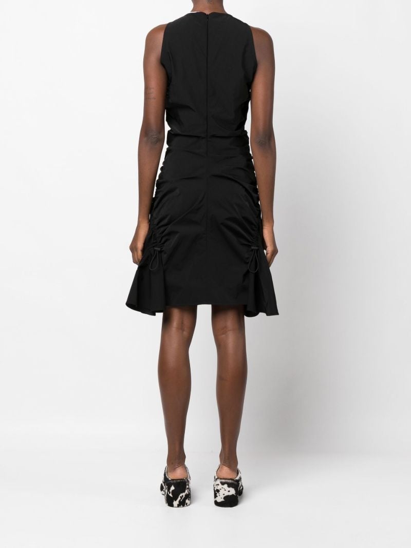 Black Ruched Mini Dress