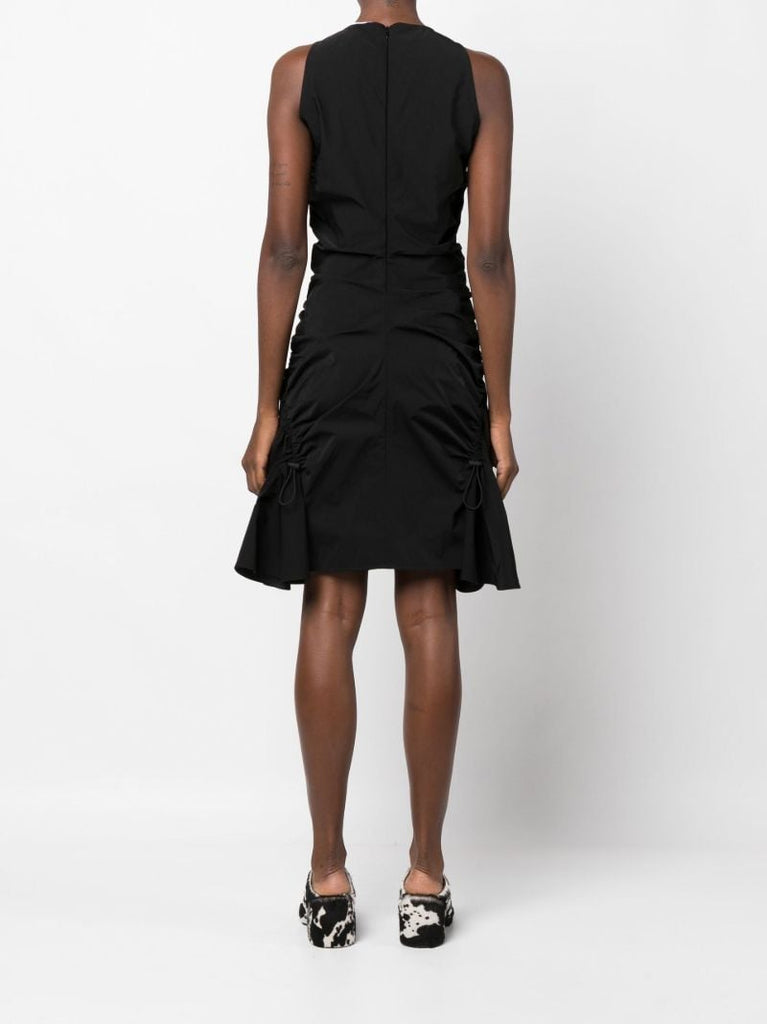 Black Ruched Mini Dress